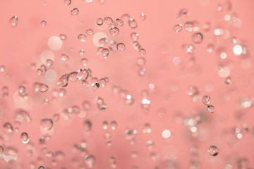 water drops in the air