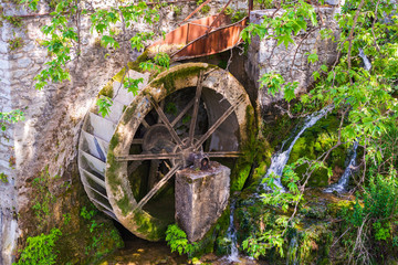 Old water mill in Livadeia, Greece
