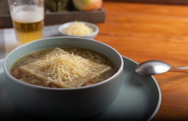 onion soup a very healthy winter dish
