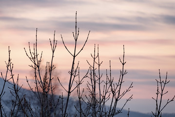 Fototapeta premium Sunrises and sunsets of Russia