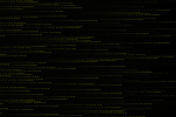 Technology digital background with word Coin, Bitcoin, Cryptocurrency, Blockchain and Mining in dark or black background in matrix falling style in horizontal oriontation.