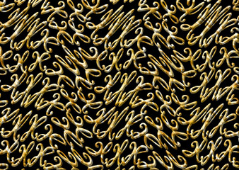 old antique 3d golden geometric pattern