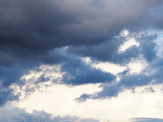 Gray rain clouds. Weather concept