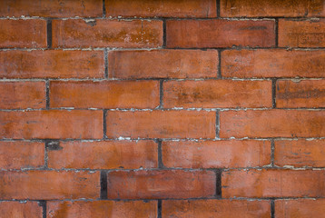 fragment of a brick wall