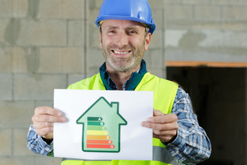 professional builder showing electricity charts