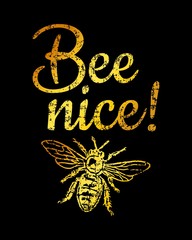 Bee Nice (Gold) Beekeeper