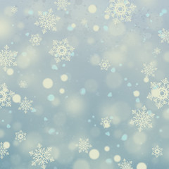 Christmas background with snowflakes