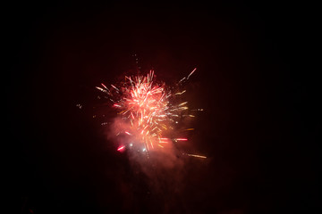 ein schönes Feuerwerk an Silvester