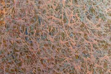 Hand drawn acrylic painting. Abstract art background. Acrylic painting on canvas. Color texture. Fragment of artwork. Brushstrokes of paint. Modern art. Colorful canvas. Close up.