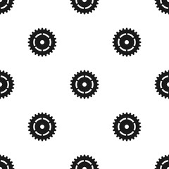 seamless vector cogwheel background. Pattern for design. Stock illustration