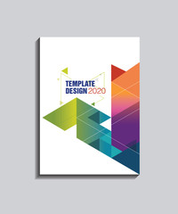 Business cover page design template. Abstract design ready for print