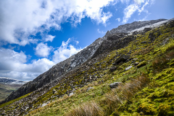 Snowdonia park landscape in England.