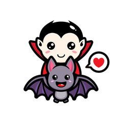 vampire vector design up the bat