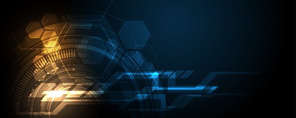 Abstract technology background Hi-tech communication concept innovation background vector illustration