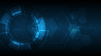 Abstract technology background Hi-tech communication concept innovation background vector illustration