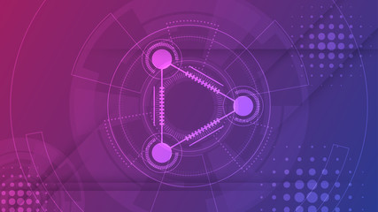 Abstract technology background Hi-tech communication concept innovation background vector illustration