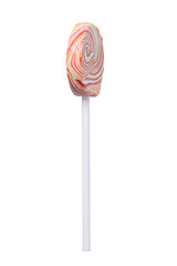 lollipop, with a colored pattern, side view, on a white background