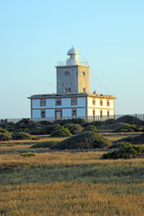 Lighthouse Faro of Nova Tabarca island in Alicante Spain Europe