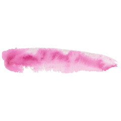 Watercolor pink texture for scrapbooking and craft. Watercolor brush stroke. Watercolor design