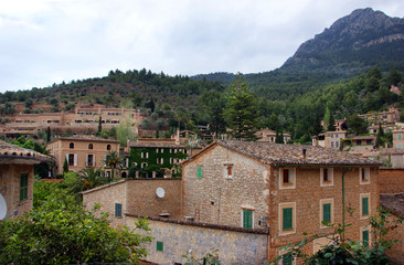 Village of Deia in the mountains of Mallorca. Spain