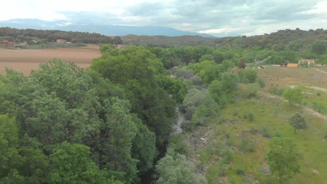 Old Bridge, Pedro Chate Gorge. Landscape near Jaraiz de la Vera, Caceres. Extremadura. Spain.