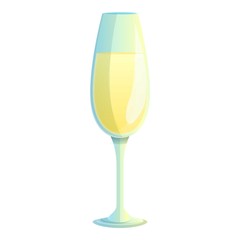Champagne drink icon. Cartoon of champagne drink vector icon for web design isolated on white background