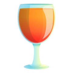 Barbados cocktail icon. Cartoon of barbados cocktail vector icon for web design isolated on white background