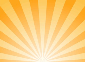 Sunlight abstract background. Orange and gold color burst background. Vector illustration.
