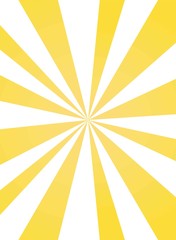 Sunlight asymmetric background. Orange and white color burst background.