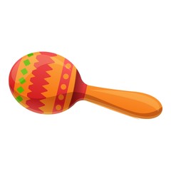 Traditional maracas icon. Cartoon of traditional maracas vector icon for web design isolated on white background