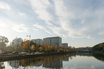 東京都千代田区日比谷から見る東京の街並み