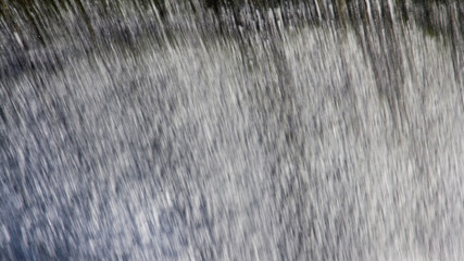 Waterfall closeup. Jets of falling water