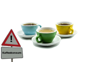 Achtung Kaffeekonsum