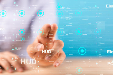 Innovation futuristic digital data binary code background technology