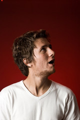 Obraz premium Young man With Different facial Expressions