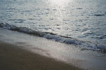 waves on beach