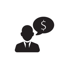 Businessman icon vector isolated on background. Trendy worker symbol. Pixel perfect. illustration EPS 10. - Vector..