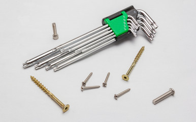 Torx Wrenches on a white background