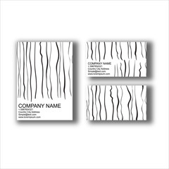 flyer, business card, banner, brochure vector template with drawing