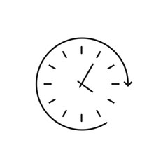 time - minimal line web icon. simple vector illustration. concept for infographic, website or app.