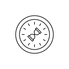 time - minimal line web icon. simple vector illustration. concept for infographic, website or app.