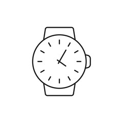 time - minimal line web icon. simple vector illustration. concept for infographic, website or app.