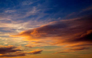 beautiful sunset from Las Canteras