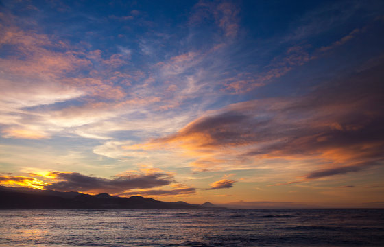 Beautiful Sunset From Las Canteras