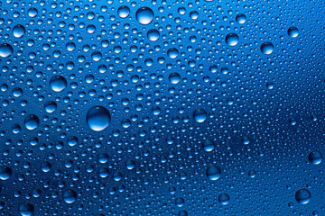 water drops on glass back ground abstract