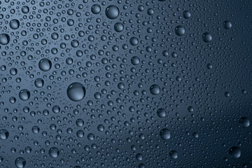 water drops on glass back ground abstract