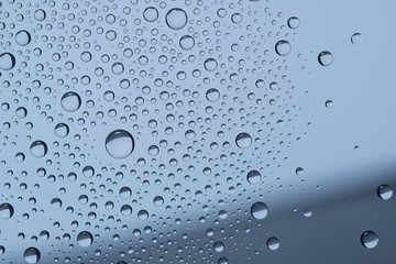 water drops on glass back ground abstract	