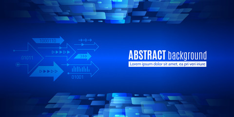 Abstract global technology concept. Digital internet communication on the blue background. Connection structure. Hi-tech vector illustration eps 10.