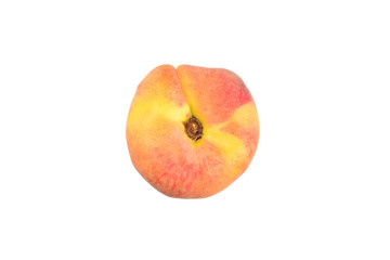 Fig peach isolated on white background.