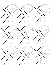 vector geometric background with circles big and small